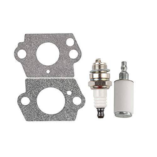 Kizut 545180811 Carburetor for Poulan BVM210VS SM210VS C1U-W45A Pro Leaf Blower Parts Fuel Line Filter Primer Bulb Kit - Grill Parts America