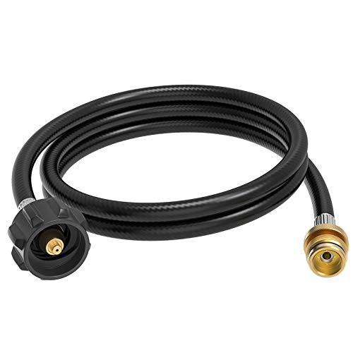 Kohree 6FT Propane Adapter Hose 1lb to 20lb Converter for Weber Q Gas Grill, Propane Tank Hose Adapter for Buddy Heaters, Coleman Camping Stove, QCC1/Type1 Tank Connect to 1lb to 20lb Tank - Grill Parts America
