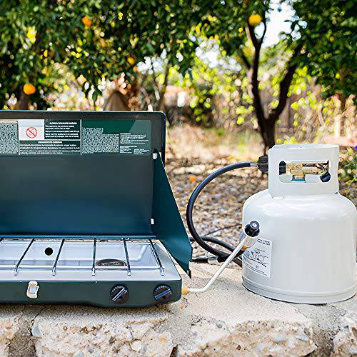 Kohree 6FT Propane Adapter Hose 1lb to 20lb Converter for Weber Q Gas Grill, Propane Tank Hose Adapter for Buddy Heaters, Coleman Camping Stove, QCC1/Type1 Tank Connect to 1lb to 20lb Tank - Grill Parts America