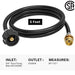Kohree 6FT Propane Adapter Hose 1lb to 20lb Converter for Weber Q Gas Grill, Propane Tank Hose Adapter for Buddy Heaters, Coleman Camping Stove, QCC1/Type1 Tank Connect to 1lb to 20lb Tank - Grill Parts America
