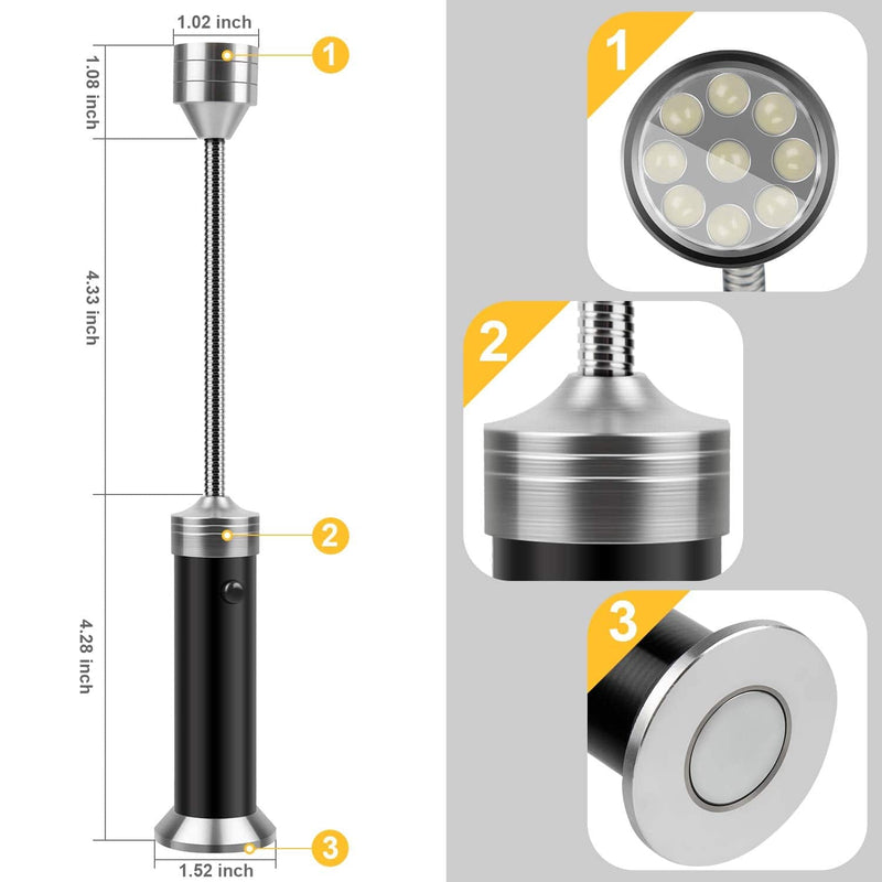 KOSIN Barbecue Grill Light Magnetic Base Super-Bright LED BBQ Lights - Grill Parts America