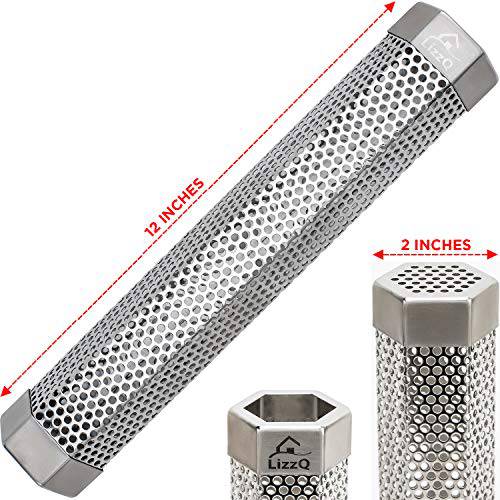 LIZZQ Premium Pellet Smoker Tube 12 inches - 5 Hours of Billowing Smoke - for Any Grill or Smoker, Hot or Cold Smoking - Grill Parts America