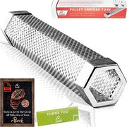 LIZZQ Premium Pellet Smoker Tube 12 inches - 5 Hours of Billowing Smoke - for Any Grill or Smoker, Hot or Cold Smoking - Grill Parts America