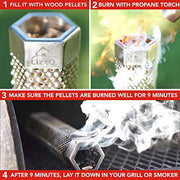 LIZZQ Premium Pellet Smoker Tube 12 inches - 5 Hours of Billowing Smoke - for Any Grill or Smoker, Hot or Cold Smoking - Grill Parts America