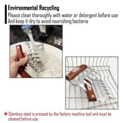 LOPE & NG Meat Handler Shredder Claws Set of 2 - Wood Stainless Steel BBQ Pulled Pork Paws - Grill Parts America