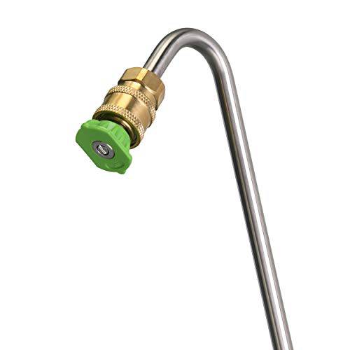 M MINGLE Pressure Washer Gutter Cleaner Attachment, Angled Extension Wand for Gutter Cleaning, 5 Nozzle Tips, 1/4 Inch Quick Connect, 13 Inch - Grill Parts America