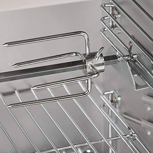 Masterbuilt MB20090719 MES 400 Series Smoker Grill BBQ Accessory Rotisserie Kit with 2 Meat Claws, 1 Regular Spit Rod, and 1 Long Spit Rod - Grill Parts America