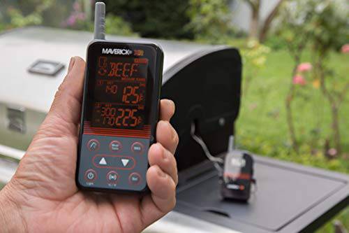 Maverick XR-40 Wireless Extended Range Digital Instant Read Cooking Kitchen Grilling Smoker BBQ Probe Meat Thermometer, Black - Grill Parts America