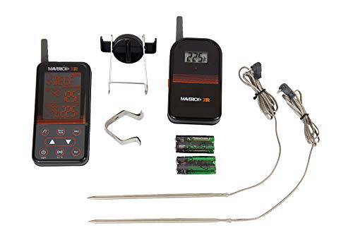 Maverick XR-40 Wireless Extended Range Digital Instant Read Cooking Kitchen Grilling Smoker BBQ Probe Meat Thermometer, Black - Grill Parts America