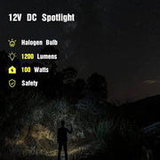 800-2301-0 Max Million III with 12V DC Charger Halogen Bulb Spotlight - Grill Parts America