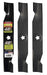 Maxpower 561735B 3-Blade Set for 48" Cut Poulan/Husqvarna/Craftsman, Black - Grill Parts America