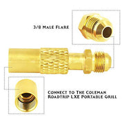 MCAMPAS Propane Regulator and 5 Feet Universal QCC1 Low Pressure Propane Regulator - Grill Parts America