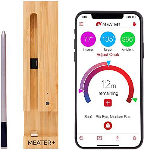 MEATER Plus Thermometer | 165ft Long Range Smart Wireless Meat Thermometer with Bluetooth - Grill Parts America