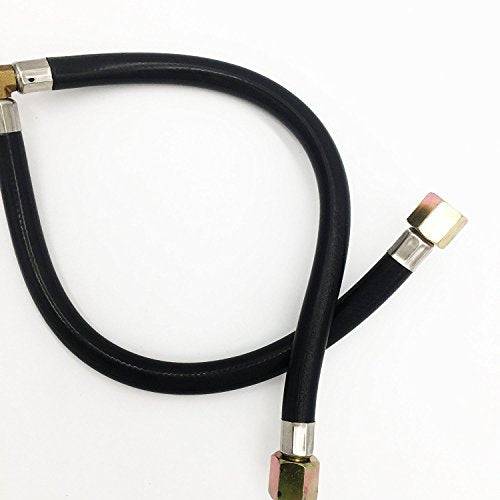 MeTer Star 3/8" Flare Gas Barbecue Grill Connection Flexible Hose Low Pressure Y Splitter Hose Assemly Parts Inlet Pipe for BBQ Stove - Grill Parts America