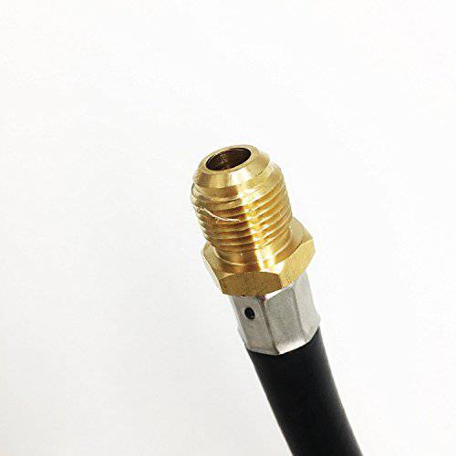 MeTer Star 3/8" Flare Gas Barbecue Grill Connection Flexible Hose Low Pressure Y Splitter Hose Assemly Parts Inlet Pipe for BBQ Stove - Grill Parts America