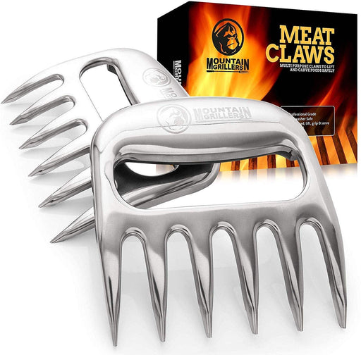 Bear Claws Meat Shredder for BBQ - Perfectly Shredded Meat, (Stainless Steel) - Grill Parts America
