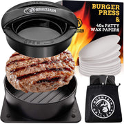 Mountain Grillers Burger Press Patty Burger Maker - Non Stick Hamburger Mold Kit - Grill Parts America