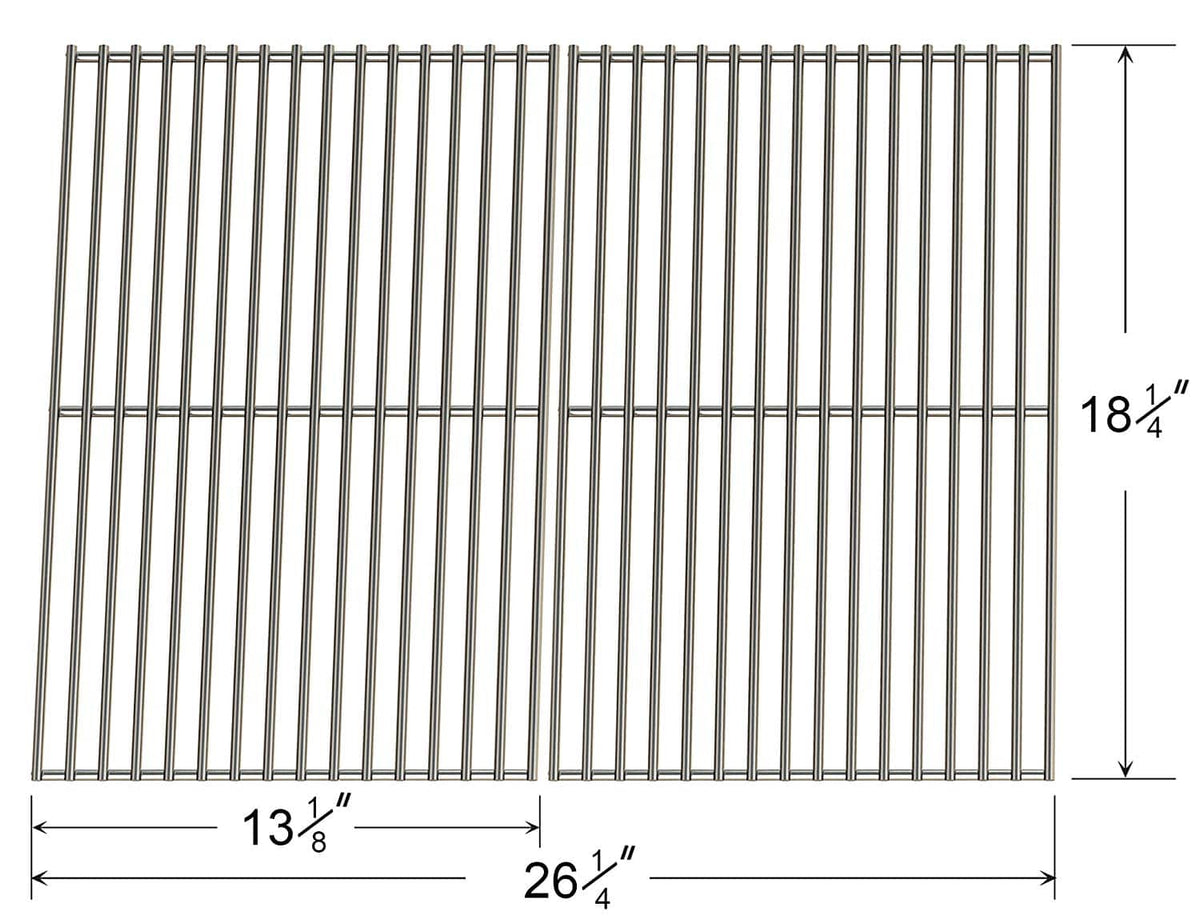 66652 Stainless Steel Cooking Grid for Char-Broil (Set of 2) — Grill ...