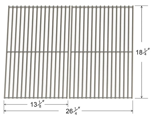 66652 Stainless Steel Cooking Grid for Char-Broil (Set of 2) - Grill Parts America