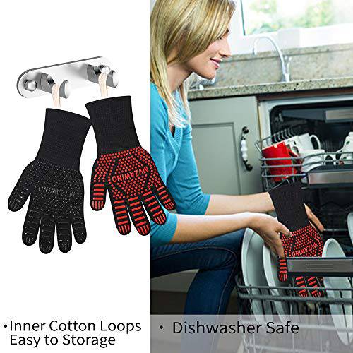 Premium BBQ Gloves, 1472°F Extreme Heat Resistant Oven Gloves - Grill Parts America