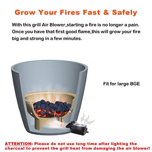 Mydracas DC12V BBQ Fire Starter Air Blower Cooking Blower - Grill Parts America