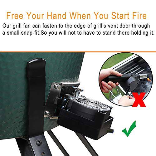Mydracas DC12V BBQ Fire Starter Air Blower Cooking Blower - Grill Parts America