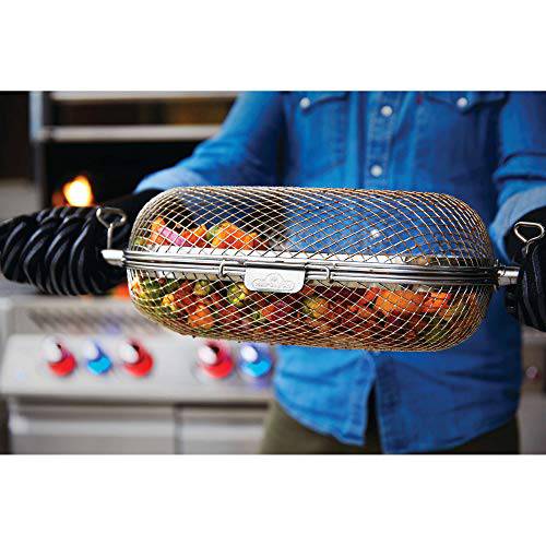 Napoleon 64000 Rotisserie Basket Grill Accessory, Stainless Steel - Grill Parts America