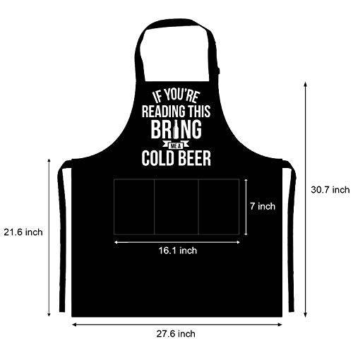 BBQ Chef Aprons For Men With Pockets - Grill Parts America