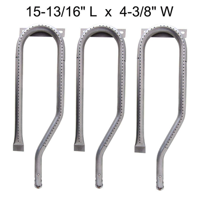(3-pack) Barbecue Replacement Stainless Steel Burner for Jenn Air 720-0336 - Grill Parts America