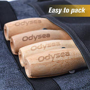 Premium Marshmallow Roasting Sticks, Retracting Smores Sticks for Fire Pit, Campfire Roasting Sticks, Campfire Accessories, Hot Dog Skewers, Camping Gifts, Glamping Gear, Wood & Stainless Steel (Oak) - Grill Parts America