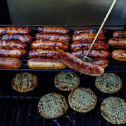 Premium Marshmallow Roasting Sticks, Retracting Smores Sticks for Fire Pit, Campfire Roasting Sticks, Campfire Accessories, Hot Dog Skewers, Camping Gifts, Glamping Gear, Wood & Stainless Steel (Oak) - Grill Parts America