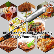 Ofargo 304-Stainless Steel Meat Injector Syringe with 3 Marinade Needles and Travel Case - Grill Parts America