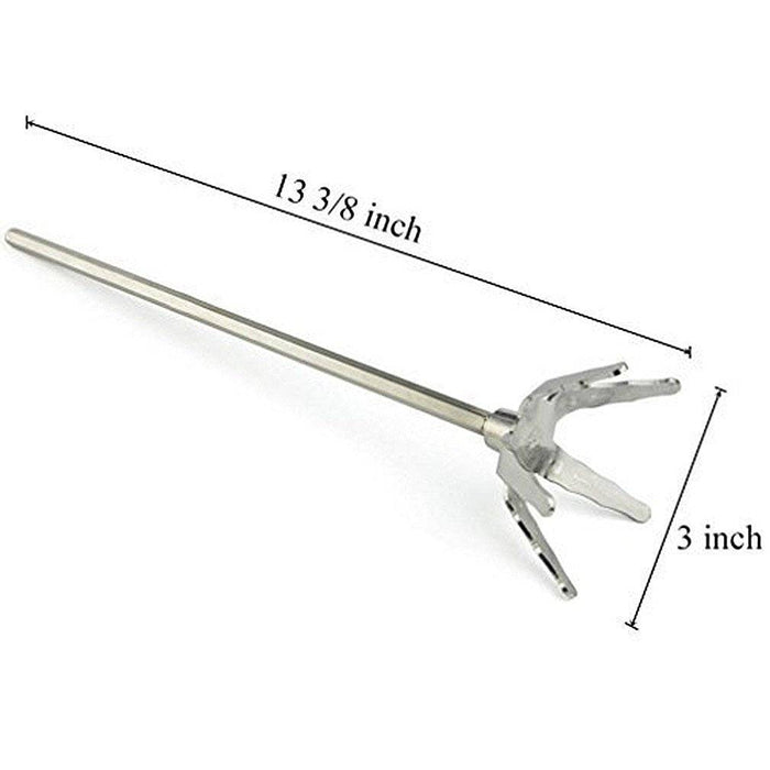 onlyfire 3 Inch Stainless Steel Pork Puller Used with Standard Hand Drill - Grill Parts America