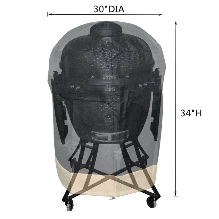 Onlyfire Kamado Grill Cover Fits for Large Big Green Egg - Grill Parts America