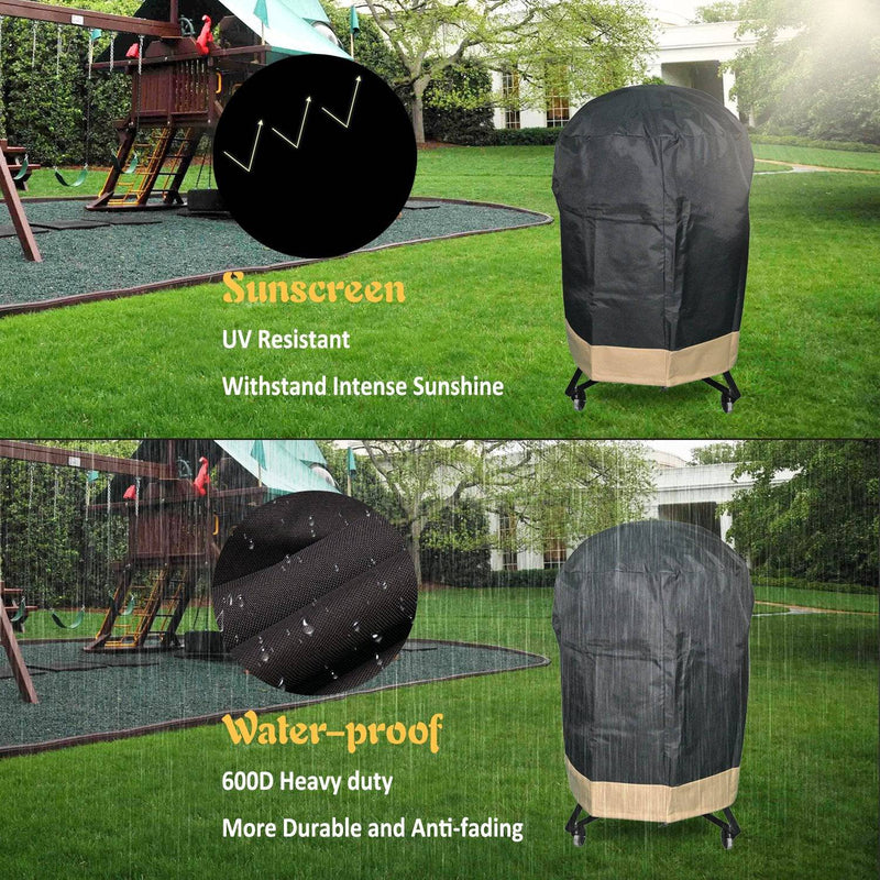 Onlyfire Kamado Grill Cover Fits for Large Big Green Egg - Grill Parts America