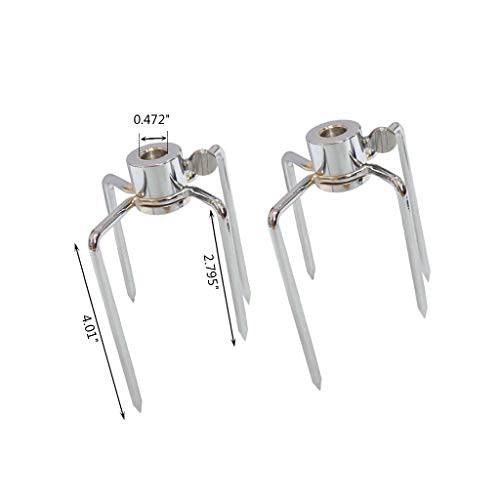 onlyfire 6004 Grill Rotisserie Meat Forks(1-Pair)- Fits 5/16 Inch Square Spit Rods - Grill Parts America