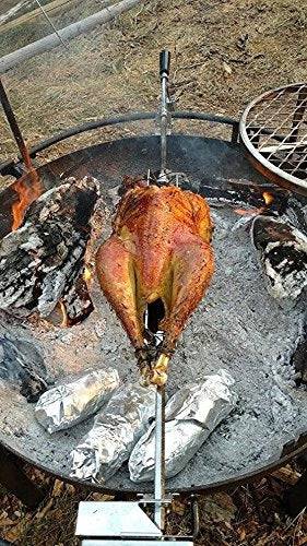 onlyfire 6012 Universal Grill Replacement Rotisserie Kit for Spit Rods- 45'' X 1/2'' Hexagon Spit Rod/Electric Motor(Do Not Fit Weber Gas Grill) - Grill Parts America