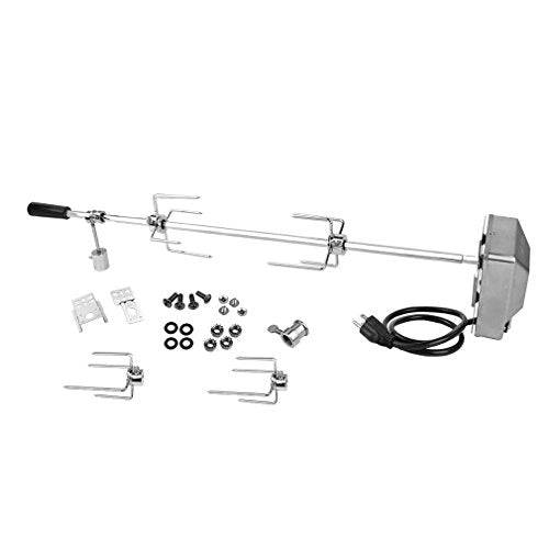 onlyfire 6012 Universal Grill Replacement Rotisserie Kit for Spit Rods- 45'' X 1/2'' Hexagon Spit Rod/Electric Motor(Do Not Fit Weber Gas Grill) - Grill Parts America