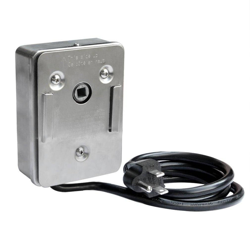 Onlyfire Universal Grill Electric Replacement Stainless Steel Rotisserie Motor 110 Volt 4 Watt On/Off Switch- 40 lb. Load - Grill Parts America