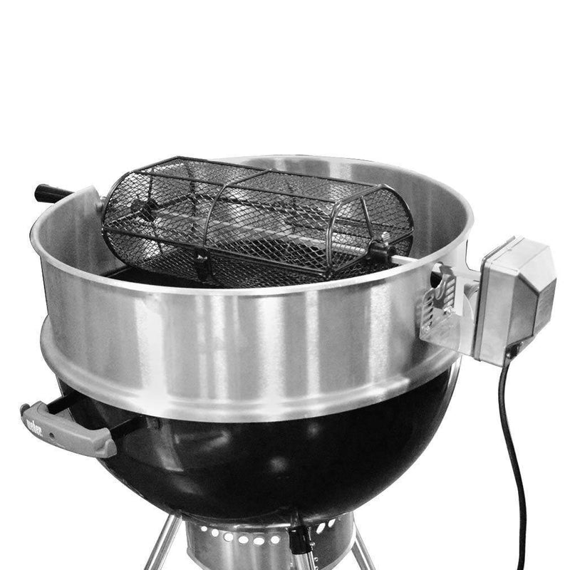 Onlyfire Universal Grill Electric Replacement Stainless Steel Rotisserie Motor 110 Volt 4 Watt On/Off Switch- 40 lb. Load - Grill Parts America