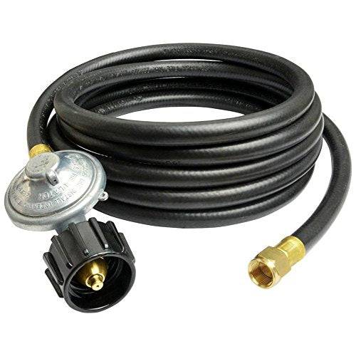 onlyfire Universal QCC1 Low Pressure Propane Regulator with 12 ft Hose for Most LP Gas Grill, Patio Heater and Fire Pit Table, 3/8" Female Flare Nut - Grill Parts America
