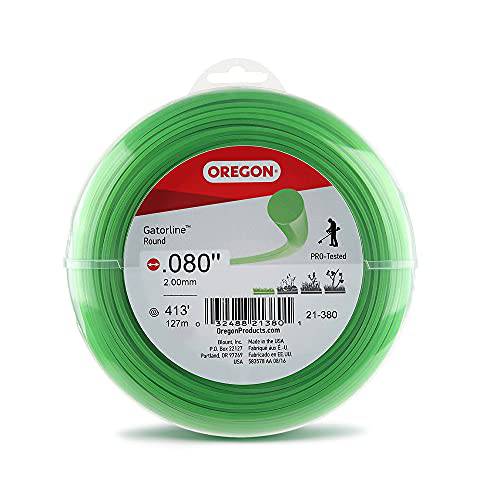 Oregon Gatorline 1-pound Round String Trimmer Line of .080-inches x 413-feet – Fits Most Trimmer Types (21-380) - Grill Parts America