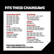 Oregon S62 AdvanceCut Chainsaw Chain twin-pack for 18-Inch Bar -62 Drive Links – low-kickback chain fits Homelite, Husqvarna, Poulan and more - Grill Parts America