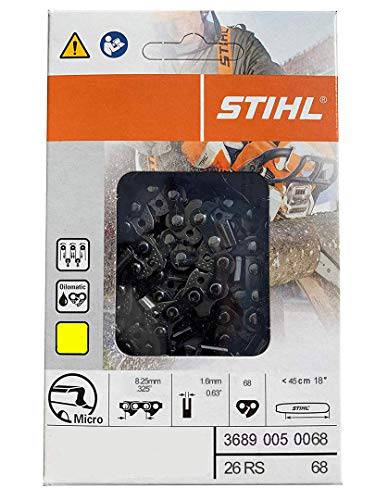 Stihl Chainsaw Chain- 26RS68- 18 Inch, 68 Drive Links, .325 Pitch, .063 Gauge - Grill Parts America