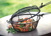 Outset 76182 Chef's Jumbo Outdoor Grill Basket and Skillet with Removable Handles - Grill Parts America