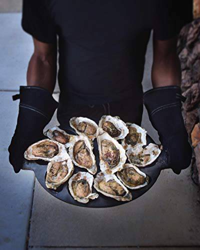 Outset 76225 Cast Iron Oyster Grill Pan, 12 Cavities, Black - Grill Parts America