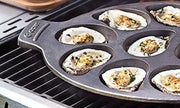 Outset 76225 Cast Iron Oyster Grill Pan, 12 Cavities, Black - Grill Parts America