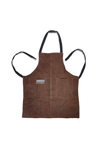 Outset F240 Leather Grill Apron, 0.25 x 26.5 x 29.75 inches, Brown Suede - Grill Parts America