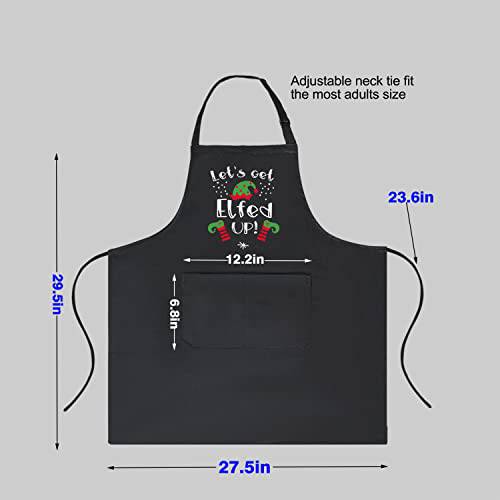 Christmas Aprons for Women with Pockets, Grill Aprons for Men BBQ Grilling - Grill Parts America