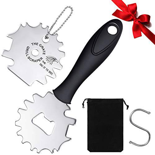 2 Pieces BBQ Grill Scrapers Stainless Steel - Grill Parts America